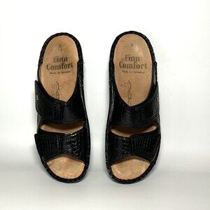 Finn Comfort 2519 Jamaica Black Patent Womens  39 (US 8) Gorgeous